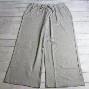 Cato Women's Casual Gray Wide Leg Athletic Lounge Pants Size 18W 20W 2X